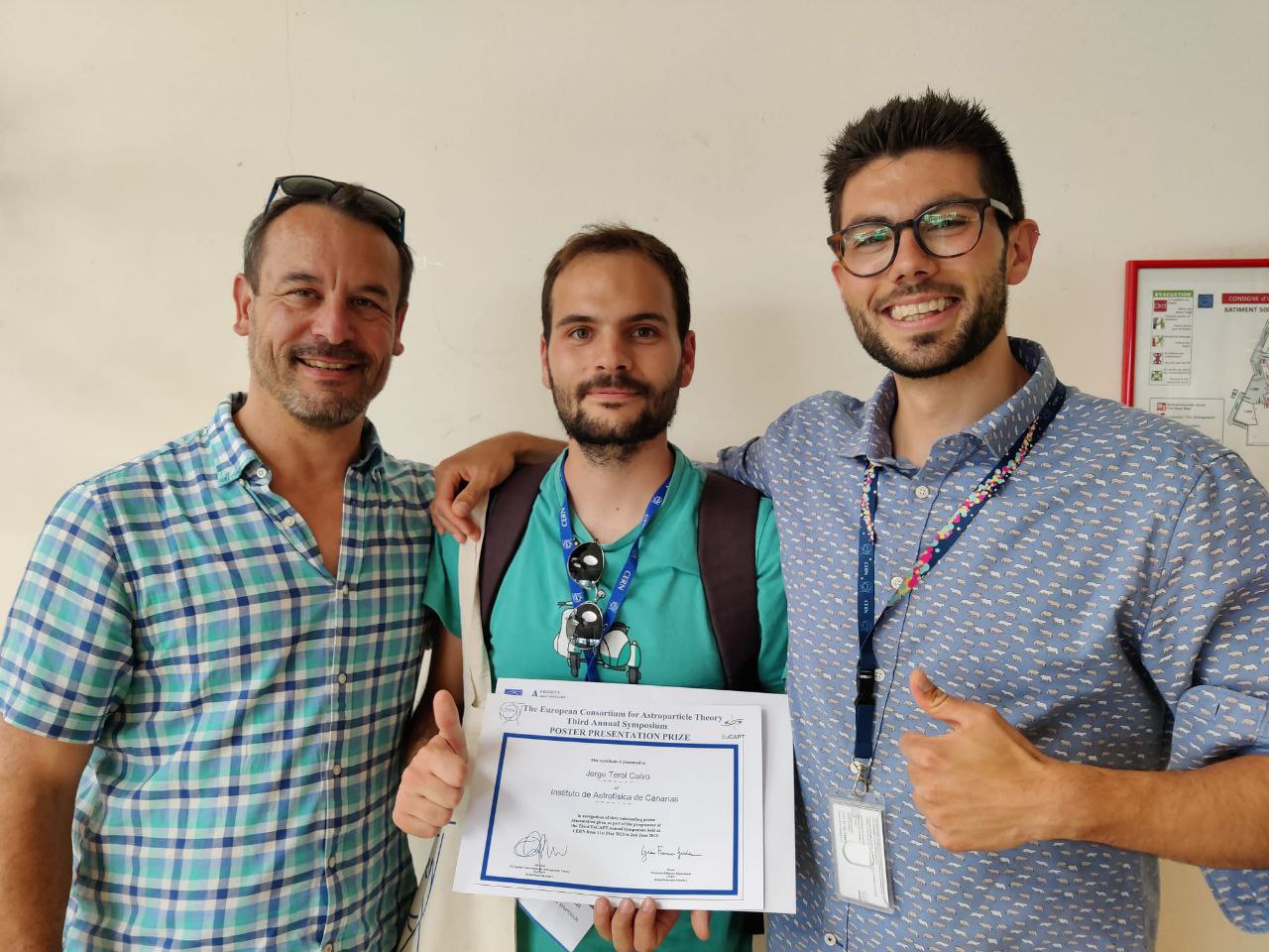 With the EuCAPT 2023 best poster diploma at CERN